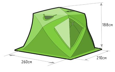 Палатка &quot;ЛОТОС Куб 4 Компакт (лонг)&quot;