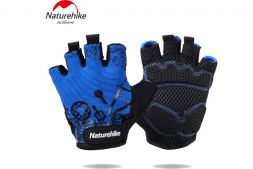 Перчатки NATUREHIKE Outdoor Half Finger Cycling Gloves (Blue) L
