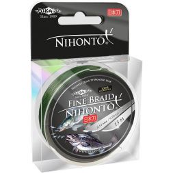 Плетеный шнур Mikado NIHONTO FINE BRAID 0,10 green (15 м) - 7.70 кг.