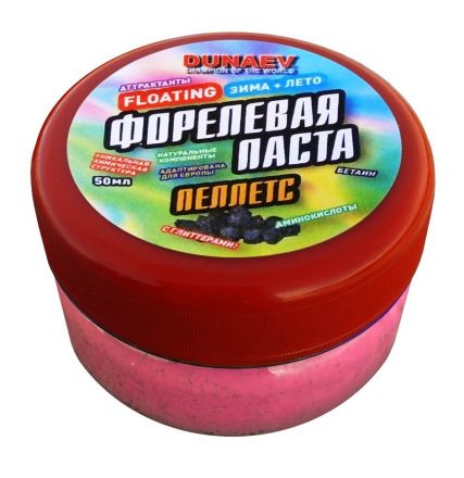 Форелевая паста Dunaev Пеллетс Красная (50 мл.)