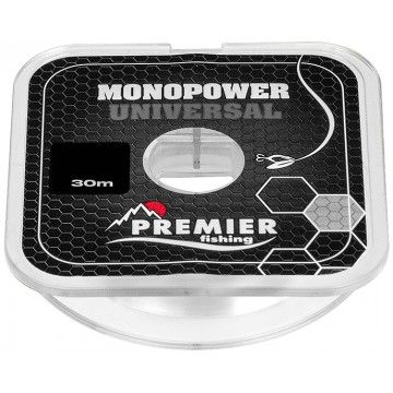 Леска MONOPOWER UNIVERSAL 0,16mm/30m Clear Nylon (PR-MU-T-016-30) Premier Fishing