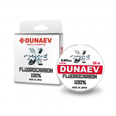 Леска Dunaev Fluorocarbon 0.520мм  (19 кг)  15м