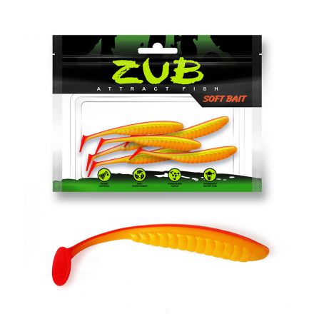 Приманка ZUB-BLEAK  90мм-5шт, (цвет 250) морковный с блестками