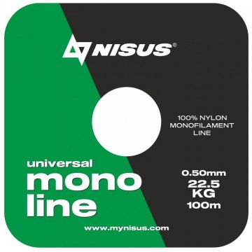 Леска MONOLINE Green 0,50mm/100m Nylon Nisus (N-MG-050-100)
