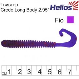 Твистер Helios Credo Long Body 2,95&quot;/7,5 см Fio 12шт. (HS-9-012)