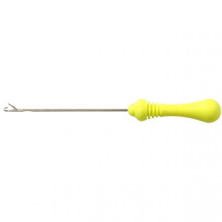Игла - протяжка Mikado для насадки бойлов, крючёк/замочек (жёлтая) 11,5 см.