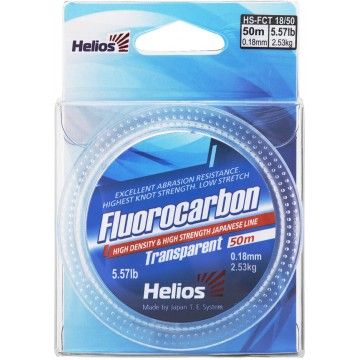 Леска Helios FLUOROCARBON Transparent 0,18mm/50 (HS-FCT 18/50)