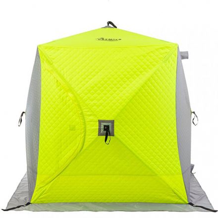 Палатка зимняя Куб утеплённая PREMIER 1,8х1,8 yellow lumi/gray (PR-ISCI-180YLG)