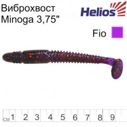 Виброхвост Helios Minoga 3,75&quot;/9.5 см Fio 5шт. (HS-17-012)