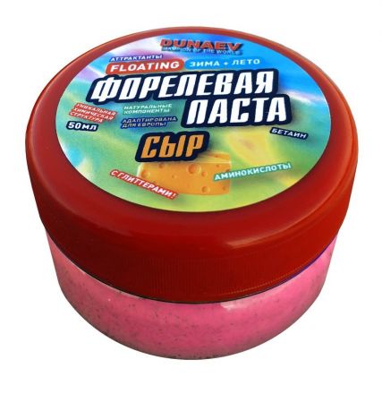 Форелевая паста Dunaev Сыр Красная (50 мл.)