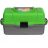 Fishing 3-tray box NISUS green (N-FB-3-G)/ Ящик рыболова трехполочный зеленый NISUS