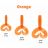 Твистер Helios Credo Double Tail 1,96&quot;/5 см Orange 10шт. (HS-27-024)