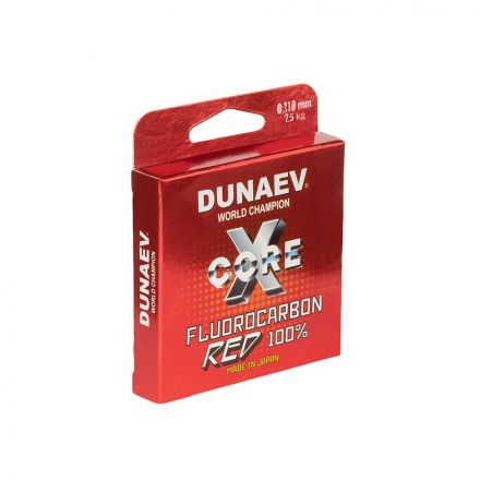 Леска Dunaev Fluorocarbon RED 0.310мм  (7,5 кг)  100м