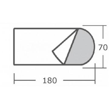 Спальный мешок БАТЫР СОК-2У (180*70 синий (синтепон) Helios