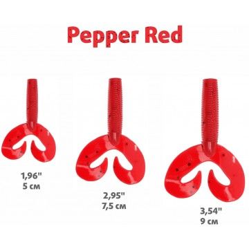 Твистер Helios Credo Double Tail 1,96&quot;/5 см Pepper Red 10шт. (HS-27-030)