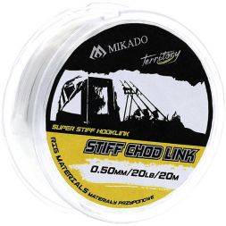 Поводковый материал Mikado Territory STIFF CHOD LINK 0,40 (15 lb, 20 м) прозрачный