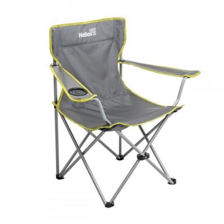 Кресло складное серый без чехла (T-HS-242-G-1) Helios (пр-во ГК Тонар)