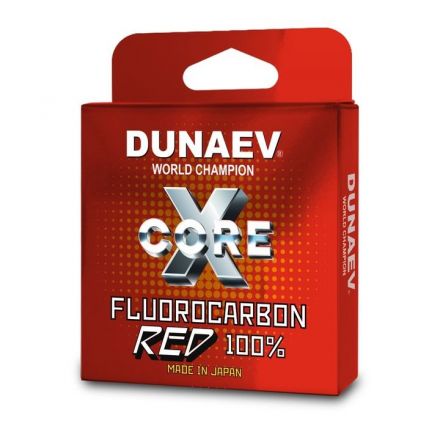 Леска Dunaev Fluorocarbon RED 0.370мм  (10 кг)  100м