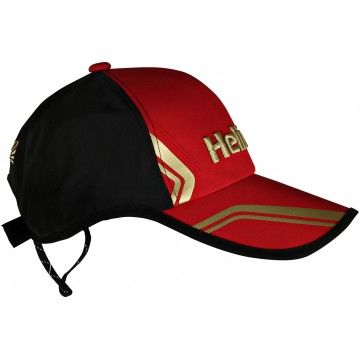 Бейсболка Helios цв.черный/красный б/р (HS-BR-303-04B)