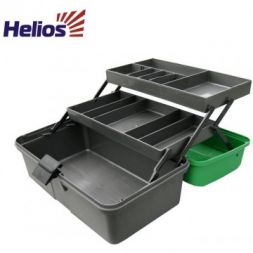 Ящик для инструментов двухполочный зеленый Helios