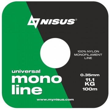 Леска MONOLINE Green 0,35mm/100m Nylon Nisus (N-MG-035-100)