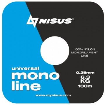 Леска MONOLINE Blue 0,25mm/100m Nylon Nisus (N-MB-025-100)