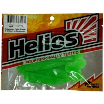 Виброхвост Helios Chebak 3,15&quot;/8 см Electric green 7шт. (HS-3-007)