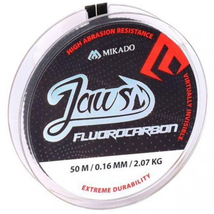 Леска флюрокарбоновая Mikado JAWS FLUOROCARBON 0,18 (50 м) - 2.98 кг.