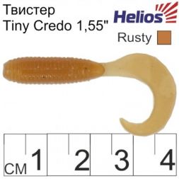 Твистер Helios Тiny Credo 1,55&quot;/4 см Rusty 12шт. (HS-8-004)