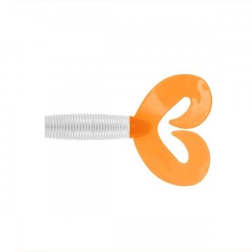 Твистер Helios Credo Double Tail 3,54&quot;/9 см Pearl &amp; Orange 5шт. (HS-28-019)