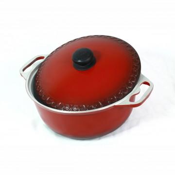 Кастрюля с крышкой Азиатка 8л Силумин (ЭКА08)