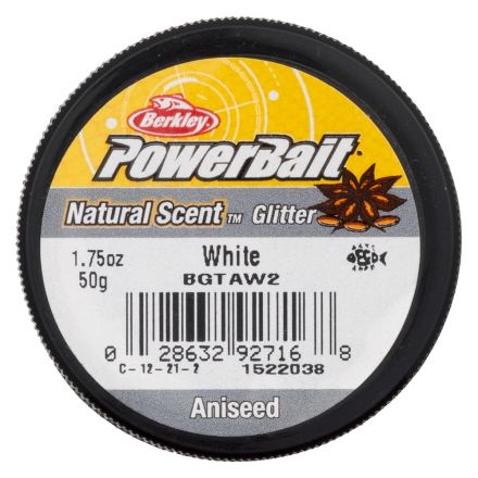 Форелевая паста Berkley Powerbait Natural Glitter Trout Bait Anise #White (Анис белый) (50 г.)
