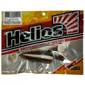 Виброхвост Helios Chebak 3,15&quot;/8 см Rusty &amp; White 7шт. (HS-3-005)