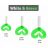 Твистер Helios Credo Double Tail 3,54&quot;/9 см White &amp; Green 5шт. (HS-28-016)
