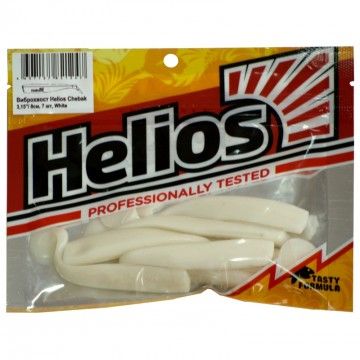 Виброхвост Helios Chebak 3,15&quot;/8 см White 7шт. (HS-3-001)