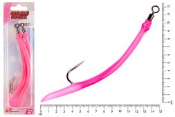 Крючок оснащенный кембриком HIGASHI Gummi Makk #12/0 (set-3pcs) #06 Pink