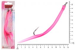 Крючок оснащенный кембриком HIGASHI Gummi Makk #10/0  (set-3pcs) #06 Pink