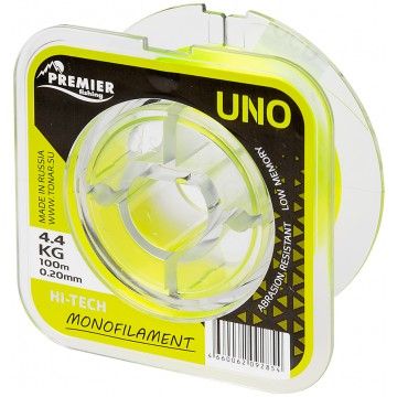 Леска UNO 0,20mm/100m F.Yellow Nylon PREMIER fishing (PR-U-Y-020-100)