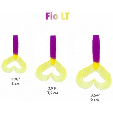 Твистер Helios Credo Double Tail 3,54&quot;/9 см Fio LT 5шт. (HS-28-039)