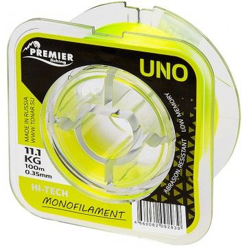 Леска UNO 0,35mm/100m F.Yellow Nylon PREMIER fishing (PR-U-Y-035-100)