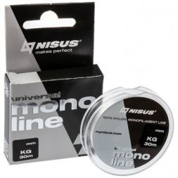 Леска MONOLINE Universal 0,25mm/30m Nylon Transparent Nisus (N-MU-025-30)