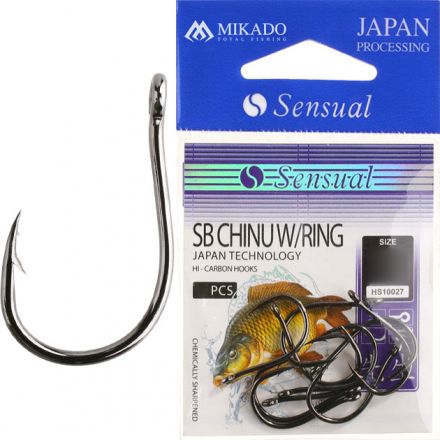 Крючки Mikado SENSUAL - SB CHINU W/RING №  1 BN (с ушком) ( 10 шт.)