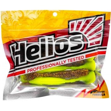 Виброхвост Chubby 3,55&quot;/9 см Golden Lime 5шт. (HS-4-048) Helios