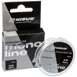 Леска MONOLINE Universal 0,30mm/30m Nylon Transparent Nisus (N-MU-030-30)