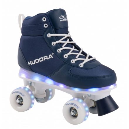 Ролики HUDORA Roller Skates Advanced синий LED 31-32 (13121)