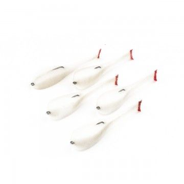 Рыбка поролоновая оснащенная на офсет.кр. 13,5 см бел 05 Helios