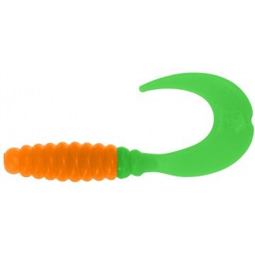 Твистер Helios Credo 3,35&quot;/8,5 см Orange &amp; Green 7шт. (HS-11-025)