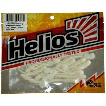Виброхвост Helios Liny Catcher 2,35&quot;/6 см White 12шт. (HS-5-001)