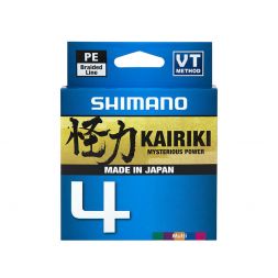 Леска плетёная SHIMANO Kairiki 4 PE 150 м разноцвет. 0.10 мм 6.8 кг