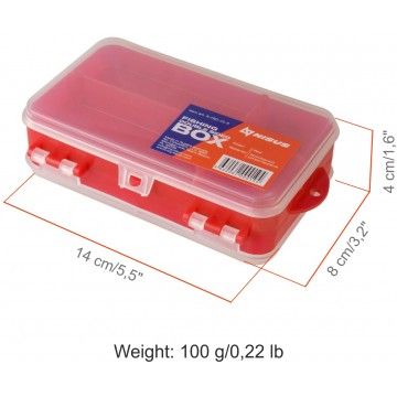 Fishing organizer box NISUS red (N-FBO-2S-R)/ Коробочка для оснастки двухсторонняя(красная) NISUS